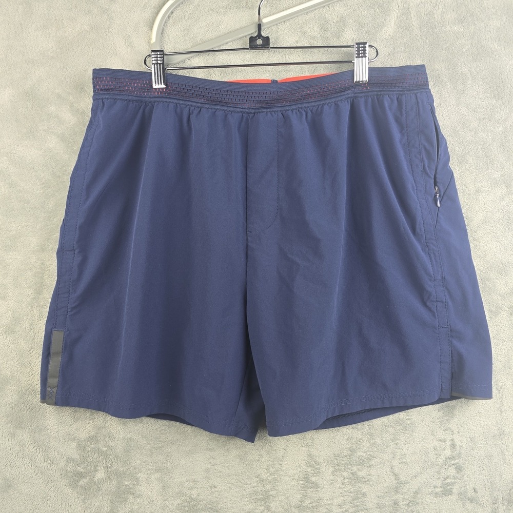Rhone Shorts Men XL Blue 6" Swift Lined Performance Running Training‎ Gym